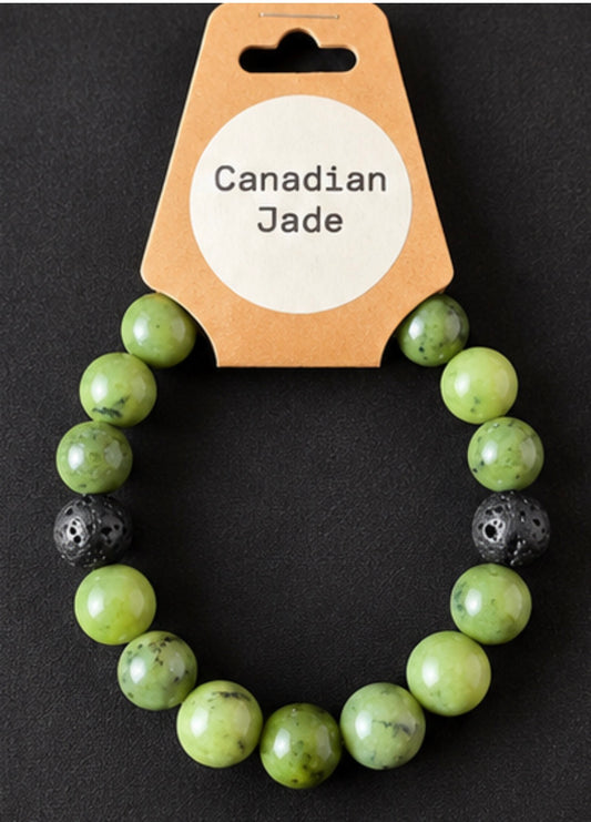 Canadian Jade Semi-Precious Stone Bracelet
