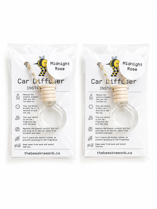 Midnight Rose Car & Room Diffuser – Elegant Rose Petal & Floral Hanging Air Freshener for Cars and Small Spaces