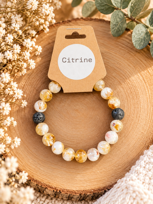 Citrine Semi-Precious Stone Bracelet