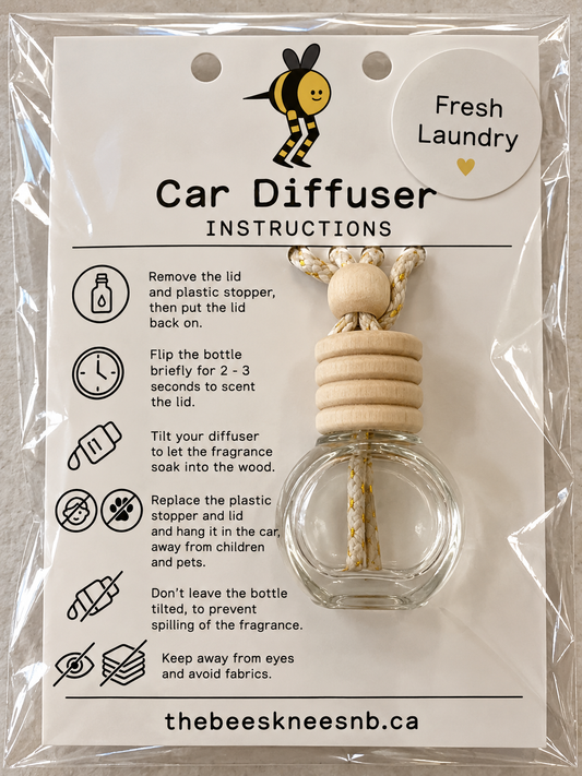 Fresh Laundry Car & Room DiffuserFresh Laundry Car & Room Diffuser – Clean Cotton & Fresh Linen Hanging Air Freshener for Cars and Small Spaces