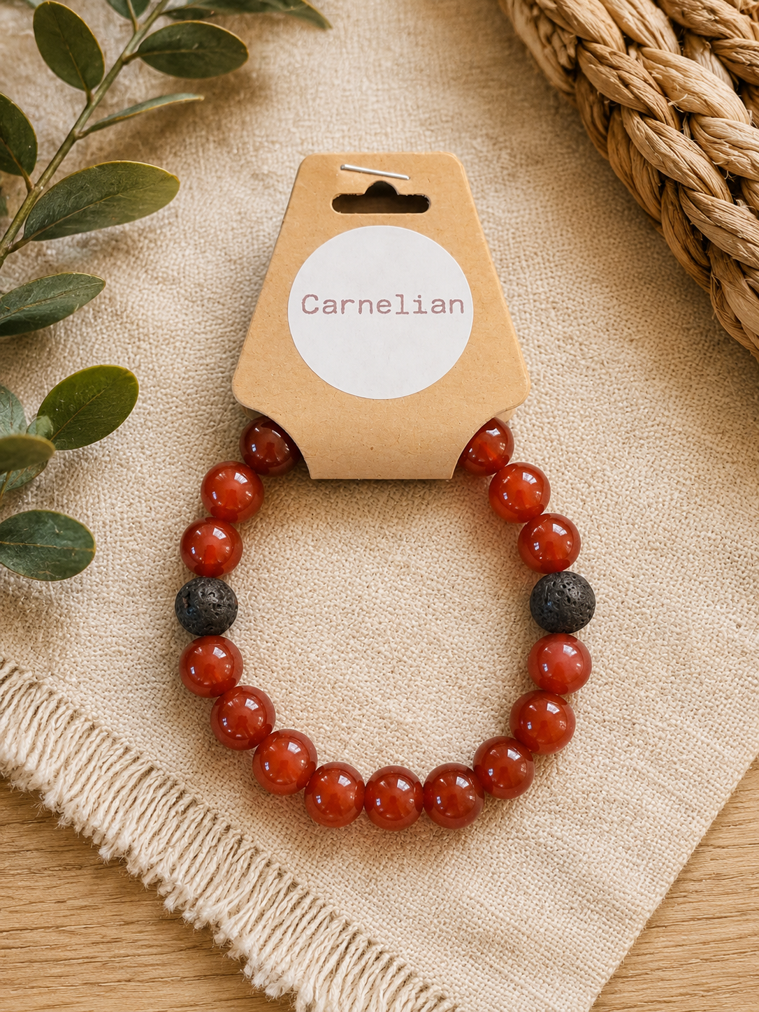Carnelian Semi Precious Stone Bracelet