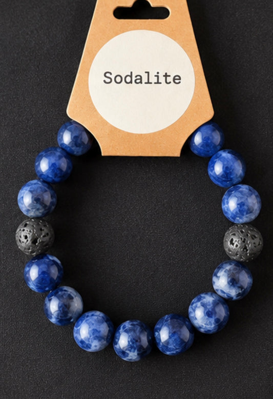Sodalite Semi Precious Stone Bracelet