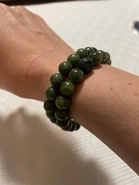 Canadian Jade Semi-Precious Stone Bracelet