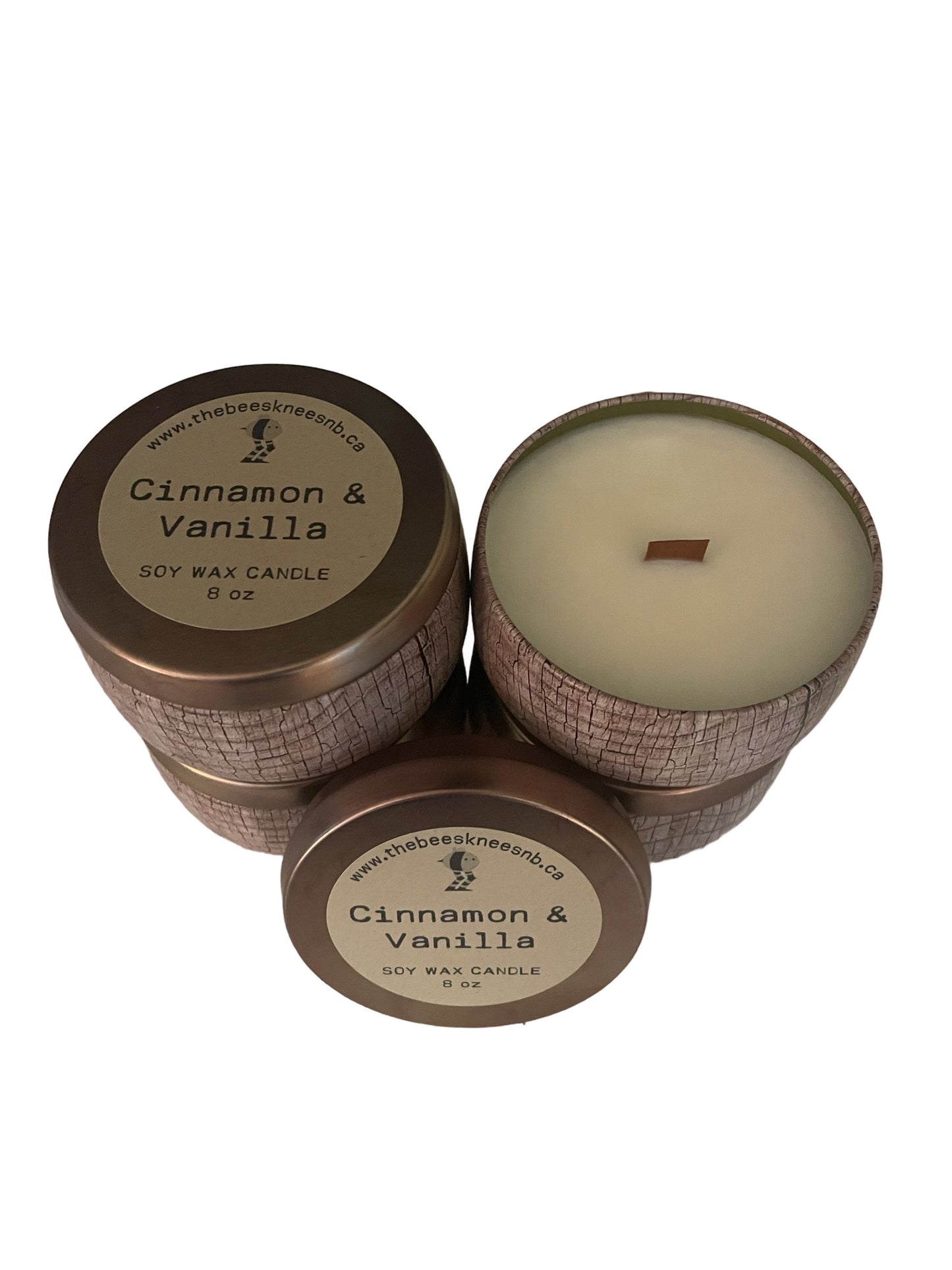 Cinnamon and Vanilla Soy Wax Candle