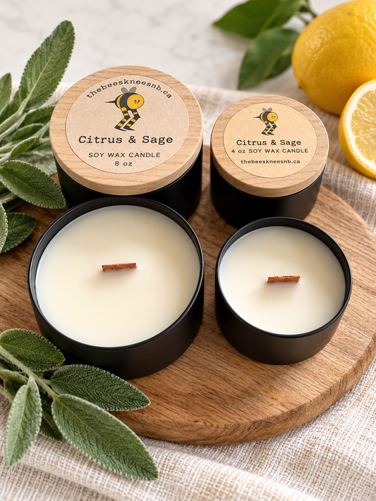 Citrus & Sage Soy Wax Candle