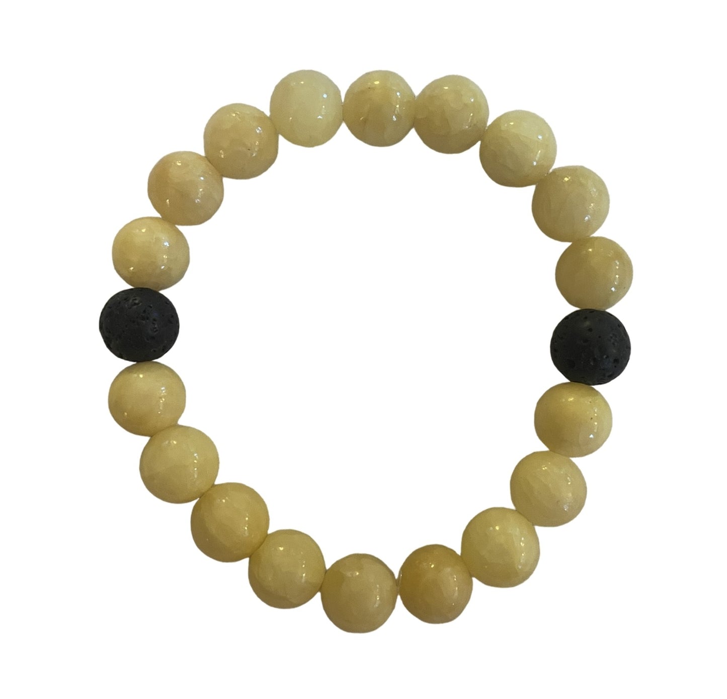 Dyed Yellow Quartz Stone Bracelet