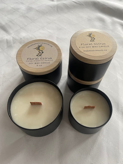 Floral Citrus Soy Wax Candle