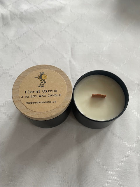 Floral Citrus Soy Wax Candle