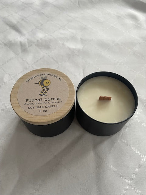 Floral Citrus Soy Wax Candle