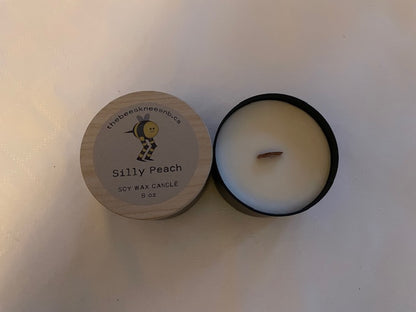 Silly Peach Soy Wax Candle