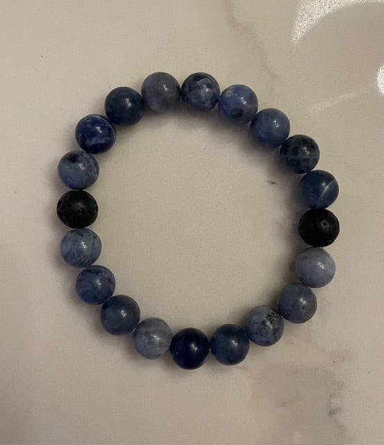 Sodalite Semi Precious Stone Bracelet