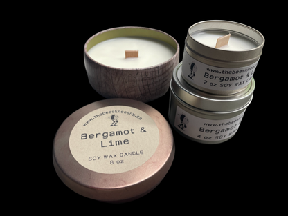 Bergamot & Lime Soy Wax Candle